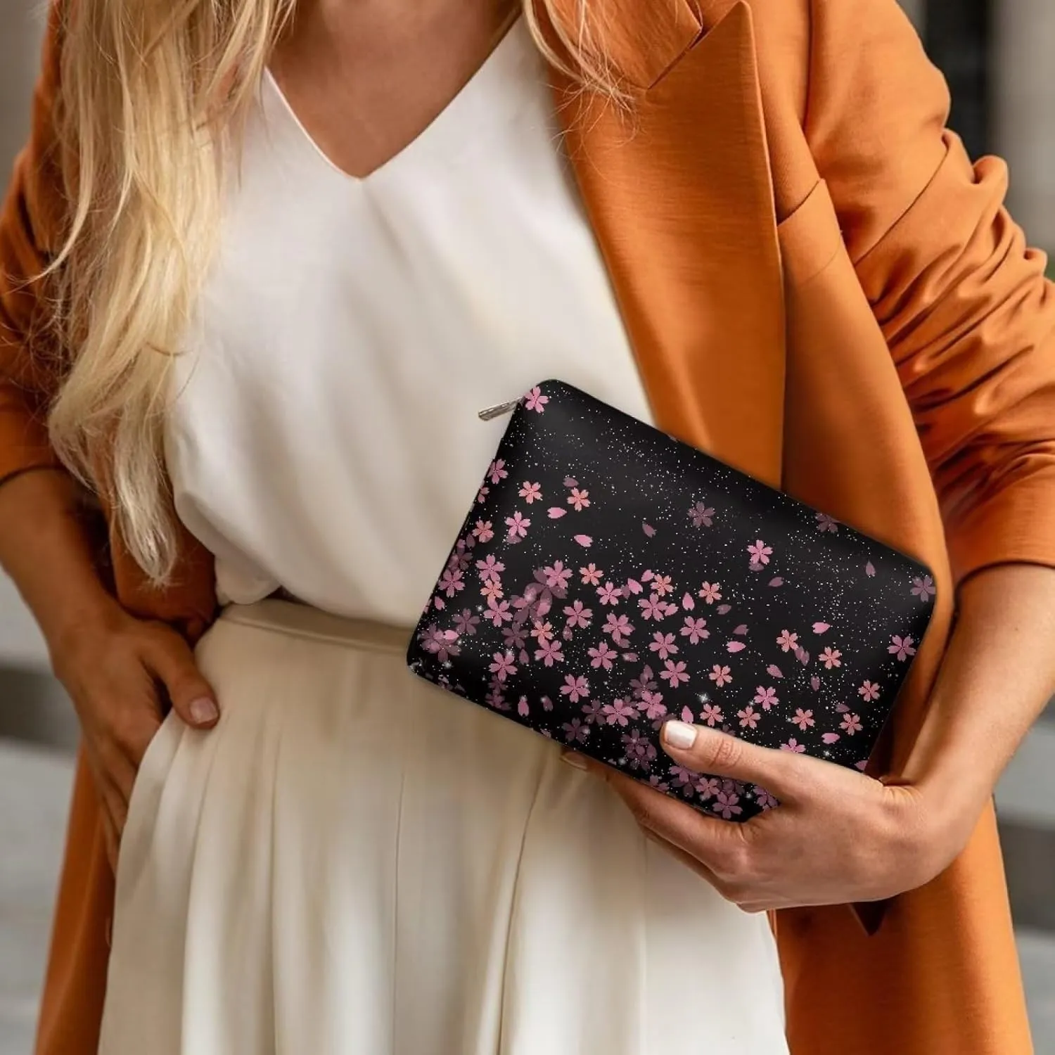 TODIYADDU Womens Clutch Wallet Toiletry Travel Bag Makeup Travel Bag Organizer Evening Bags and Clutches Travel Cosmetic Bag