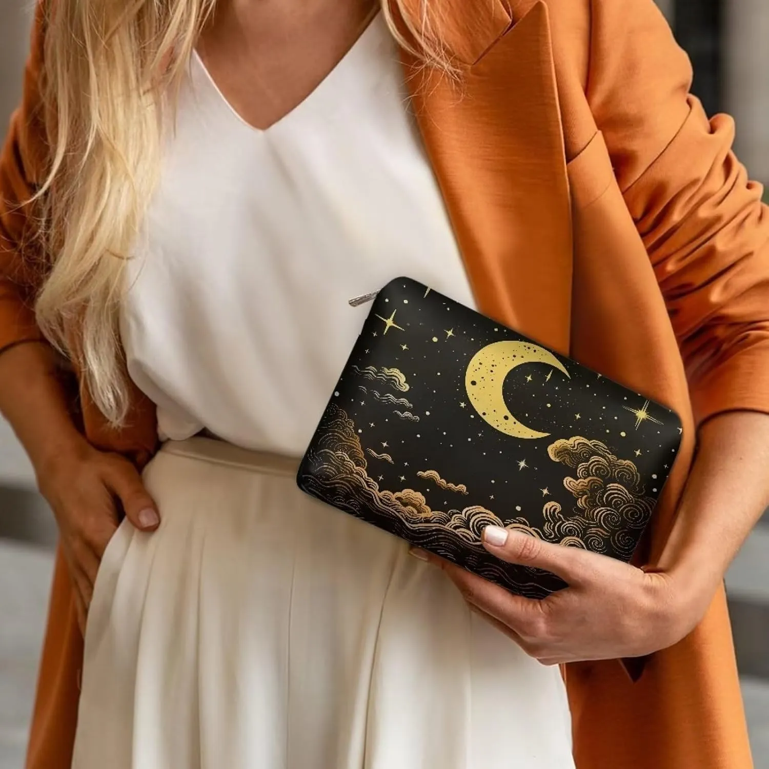 TODIYADDU Womens Clutch Wallet Toiletry Travel Bag Makeup Travel Bag Organizer Evening Bags and Clutches Travel Cosmetic Bag