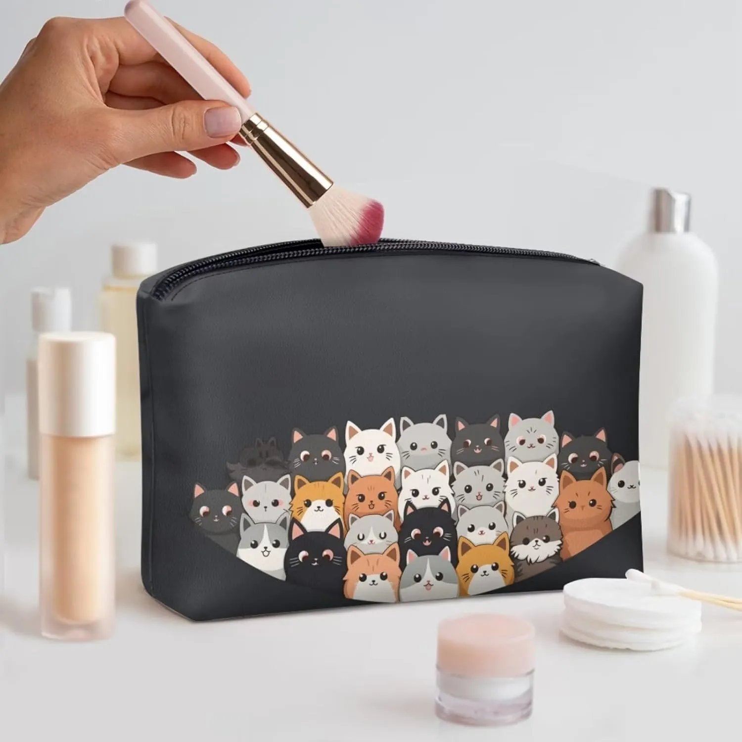 TODIYADDU Womens Clutch Wallet Toiletry Travel Bag Makeup Travel Bag Organizer Evening Bags and Clutches Travel Cosmetic Bag