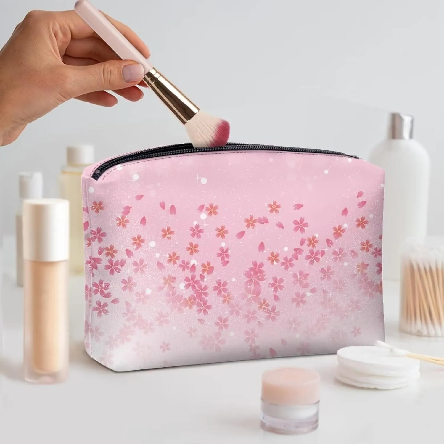 TODIYADDU Womens Clutch Wallet Toiletry Travel Bag Makeup Travel Bag Organizer Evening Bags and Clutches Travel Cosmetic Bag