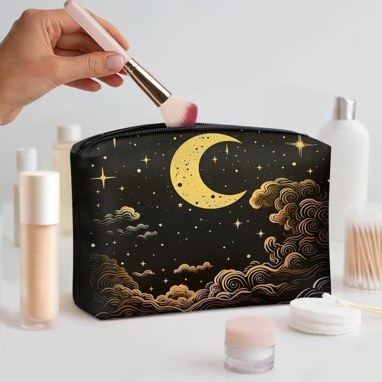 TODIYADDU Womens Clutch Wallet Toiletry Travel Bag Makeup Travel Bag Organizer Evening Bags and Clutches Travel Cosmetic Bag