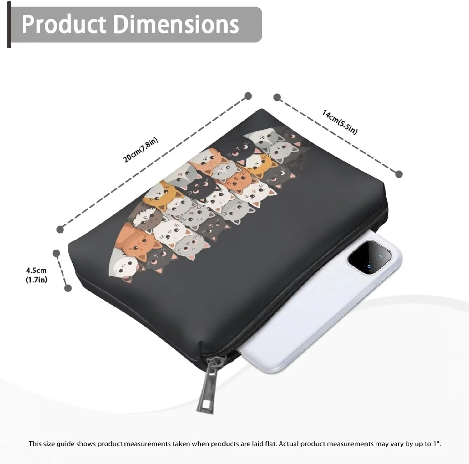 TODIYADDU Womens Clutch Wallet Toiletry Travel Bag Makeup Travel Bag Organizer Evening Bags and Clutches Travel Cosmetic Bag