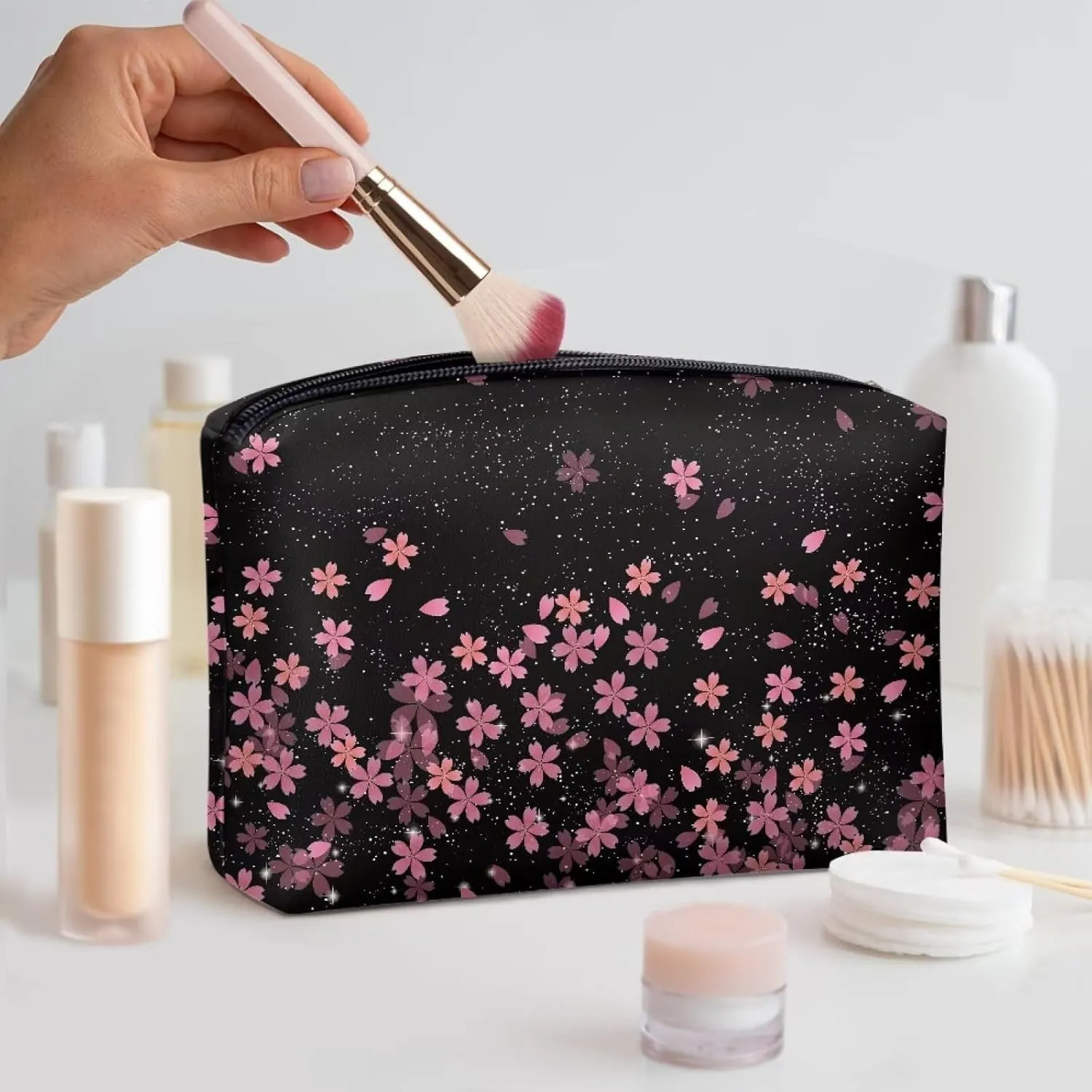 TODIYADDU Womens Clutch Wallet Toiletry Travel Bag Makeup Travel Bag Organizer Evening Bags and Clutches Travel Cosmetic Bag
