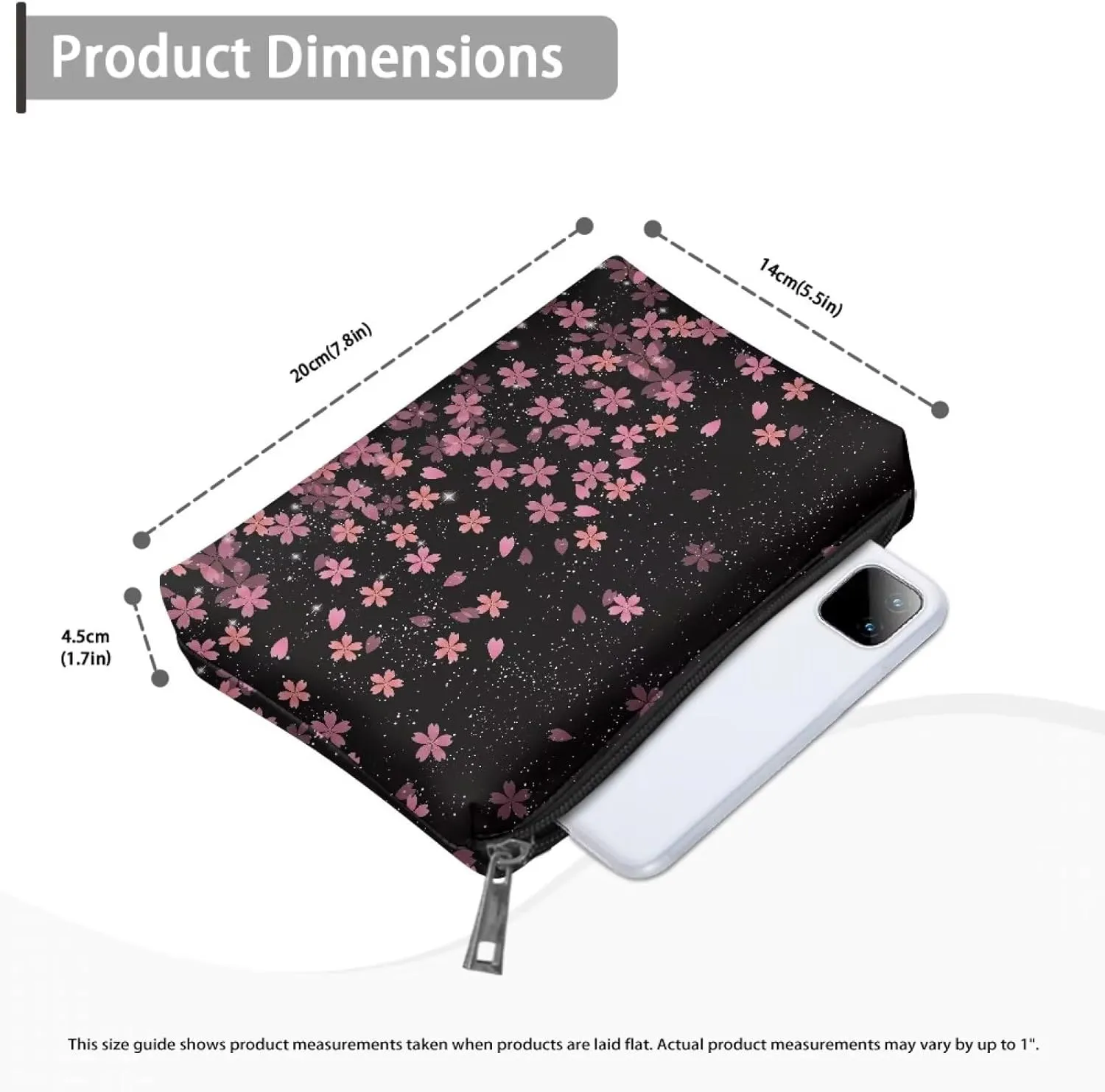 TODIYADDU Womens Clutch Wallet Toiletry Travel Bag Makeup Travel Bag Organizer Evening Bags and Clutches Travel Cosmetic Bag
