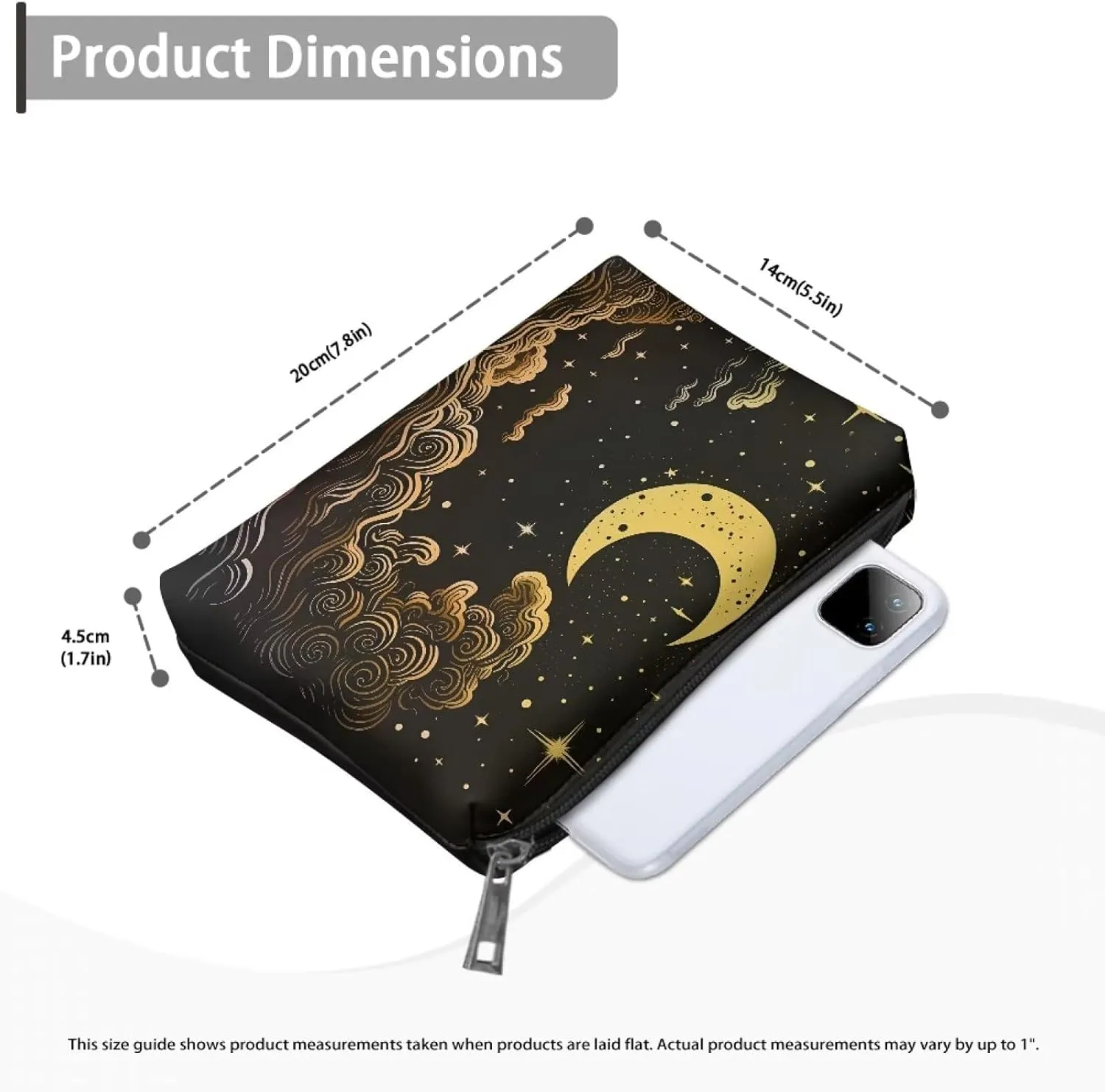 TODIYADDU Womens Clutch Wallet Toiletry Travel Bag Makeup Travel Bag Organizer Evening Bags and Clutches Travel Cosmetic Bag