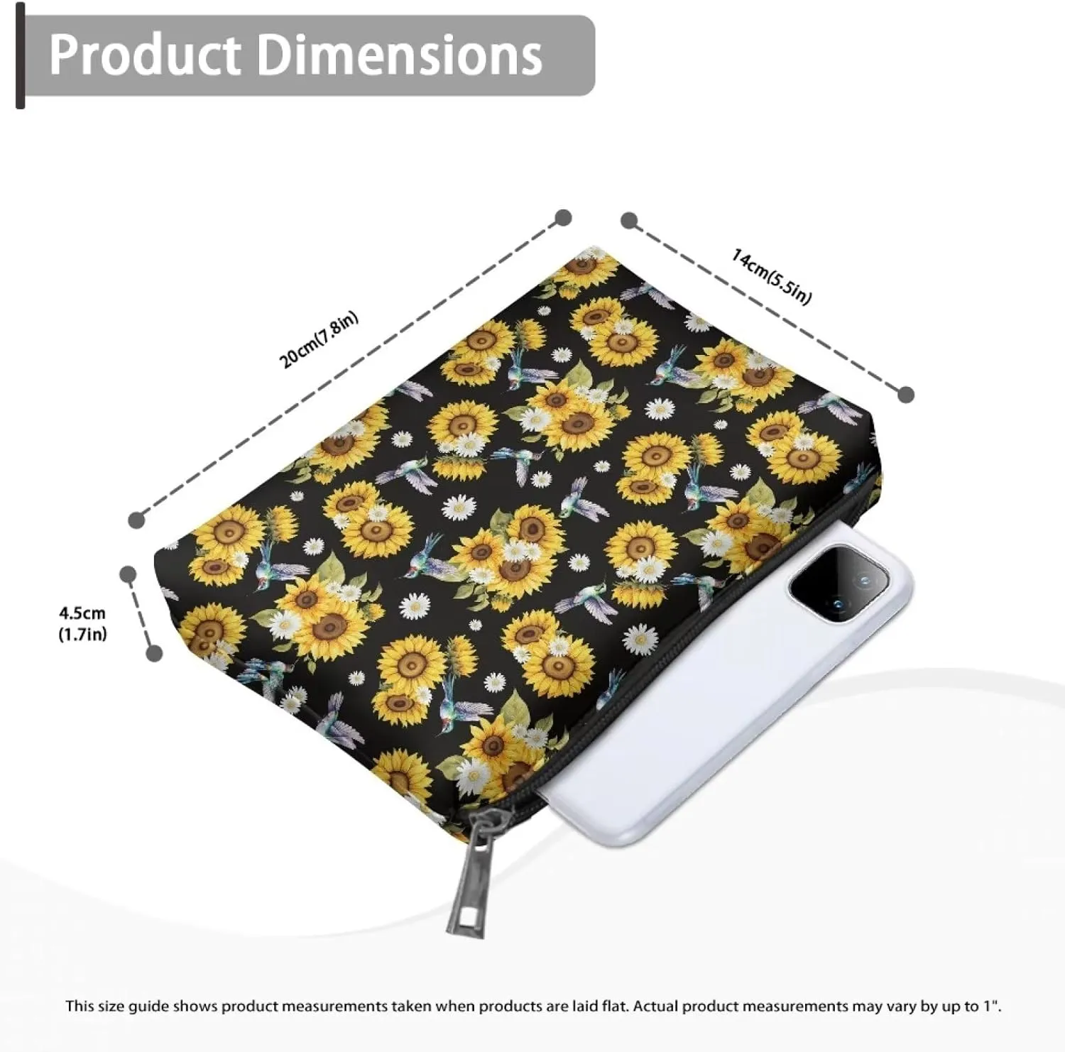 TODIYADDU Womens Clutch Wallet Toiletry Travel Bag Makeup Travel Bag Organizer Evening Bags and Clutches Travel Cosmetic Bag