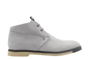 Tods Mens Light Blue Grey Ankle Lace Up Boot Shoe