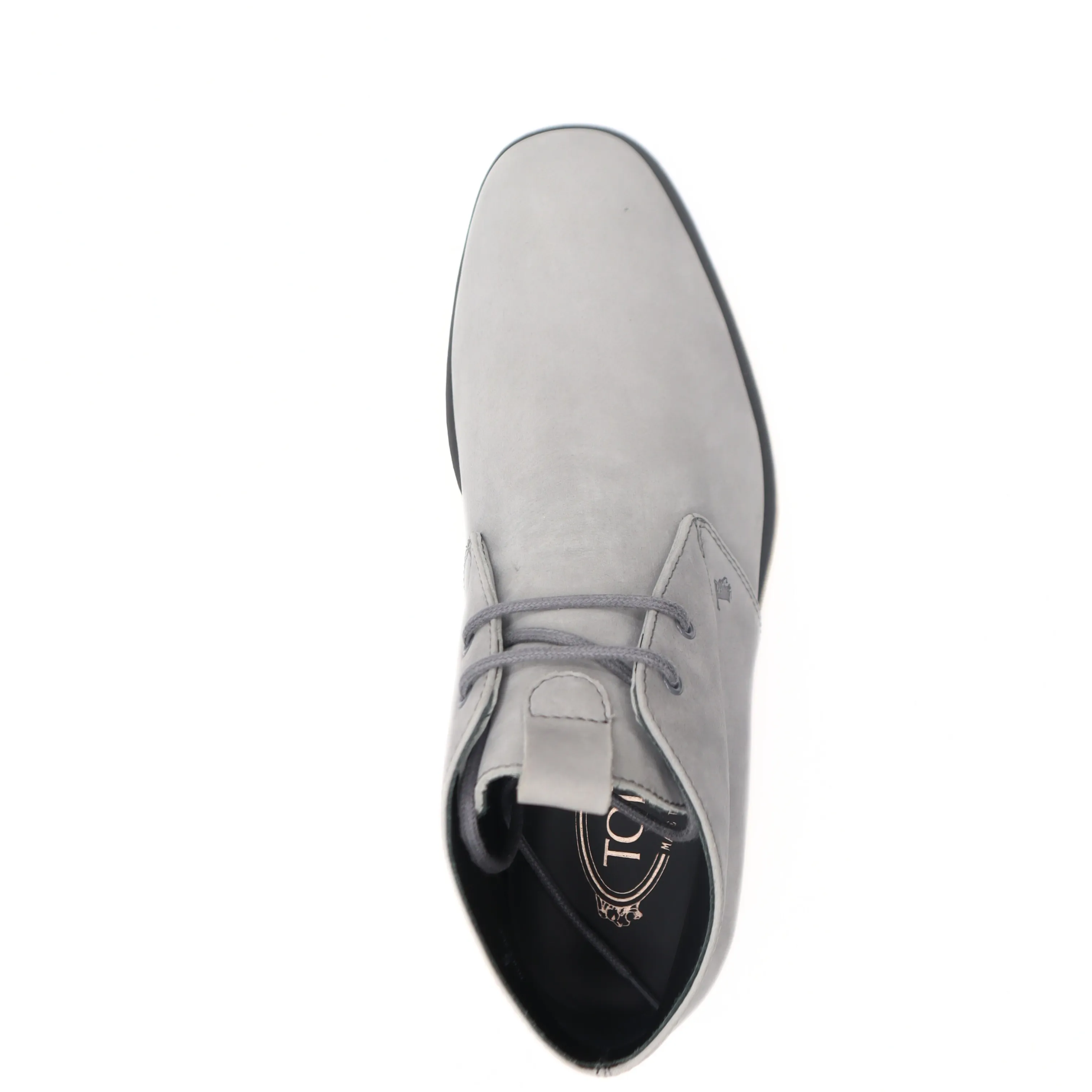 Tods Mens Light Blue Grey Ankle Lace Up Boot Shoe