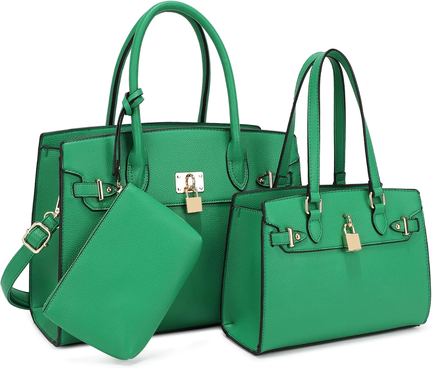 Top Handle Bag For Women, Crossbody Designer Satchels, Adjustable Strap With Wallet For Ladies 3pcs