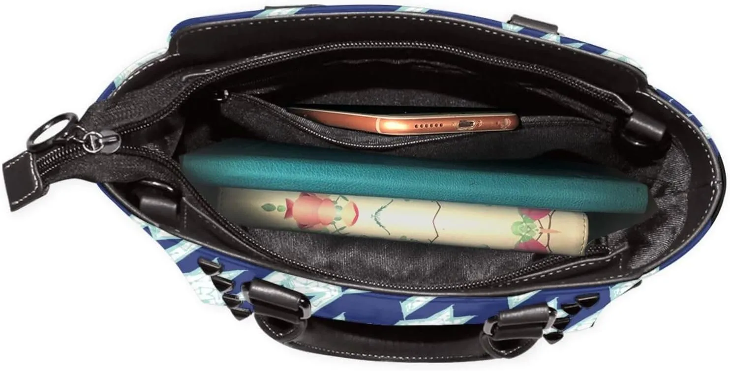Tote Bag for Women Rivets Purses and Handbags Shoulder Bag with Zipper