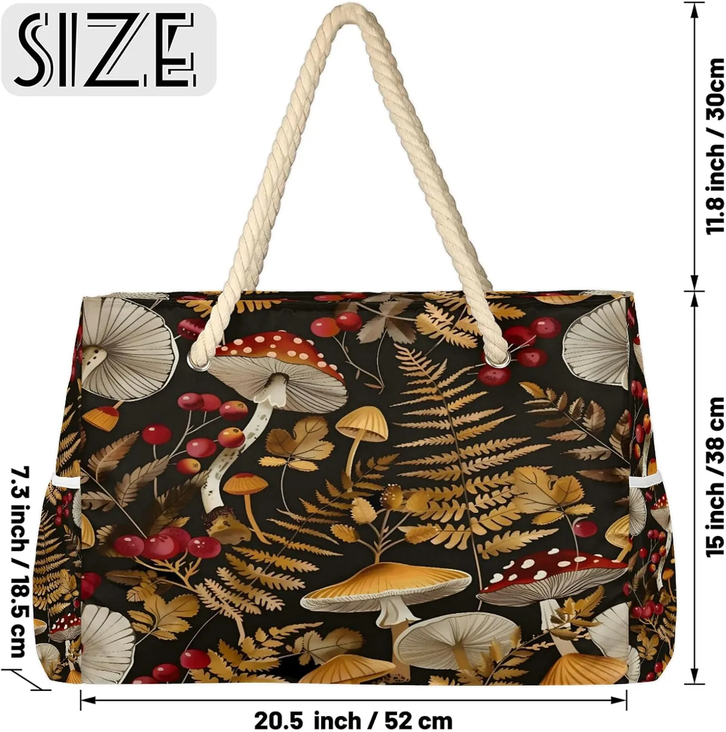Tote Beach Bags for Women with Zipper Large Waterproof Sandproof Swim Pool Gym Travel Bag