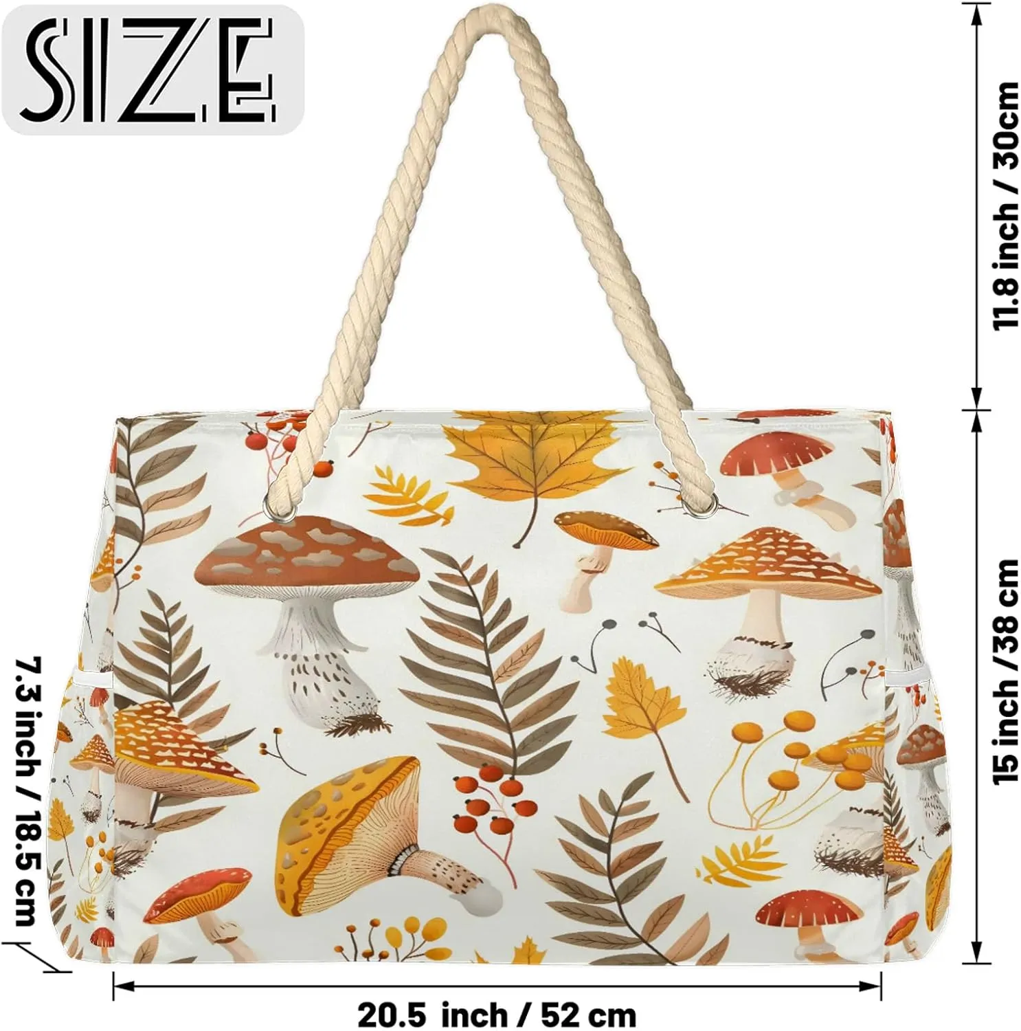 Tote Beach Bags for Women with Zipper Large Waterproof Sandproof Swim Pool Gym Travel Bag