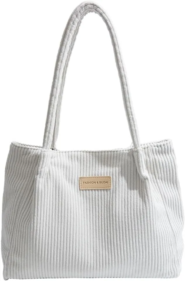 Trendy Corduroy Hobo Bags Women Crescent Crossbody Purse Slouchy Satchels Shoulder Bag Top-handle Travel Tote Handbag