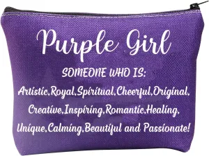 TSOTMO Purple Gift Lovers Zipper Pouch Makeup Bag For Women Scientist Travel Toiletry Bag Purplist (Purple G)
