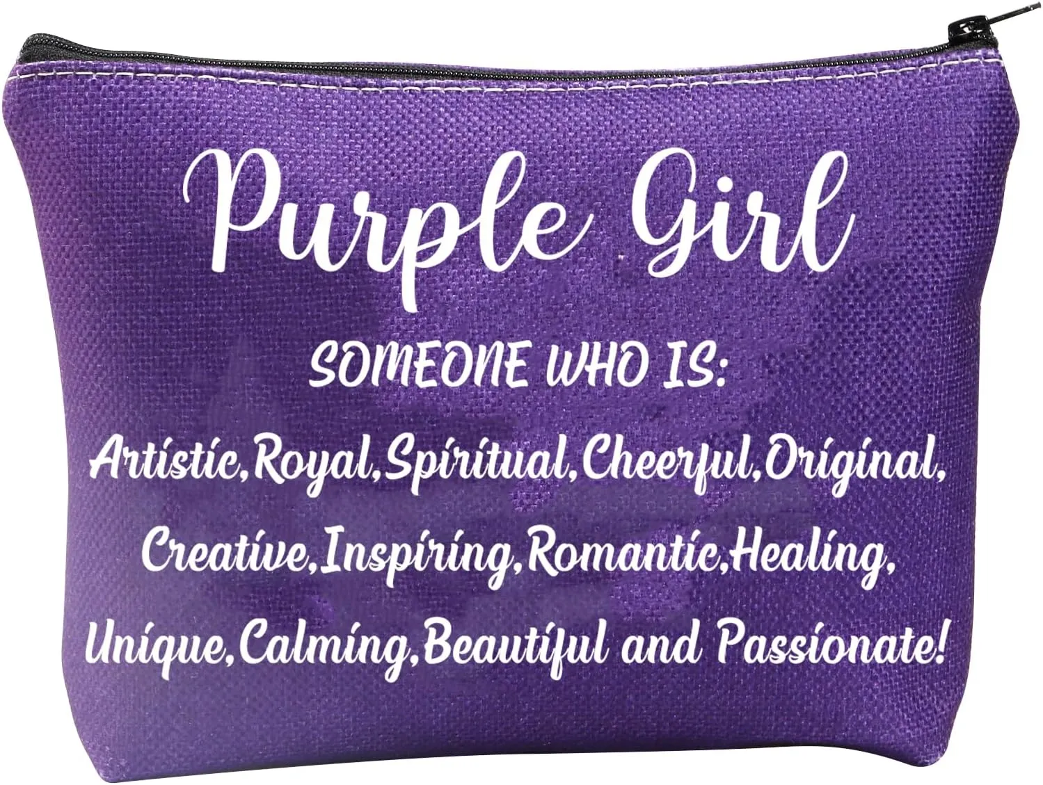 TSOTMO Purple Gift Lovers Zipper Pouch Makeup Bag For Women Scientist Travel Toiletry Bag Purplist (Purple G)