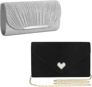 UBAYMAX Evening Bag Clutch Purses for Women Lady Handbags Crossbody Bag Wedding Bag for Prom Party Wedding Engagement Bride