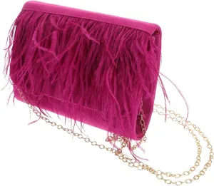 VALICLUD Velvet -fold Evening Bag Crossbody Fuzzy Shoulder Bag for Women Handmade Evening Handbags Wedding Purses Proms