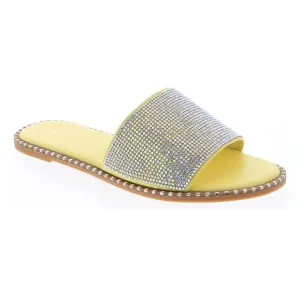 Valkiria - Rhinestone Detailing Slip On Sandals