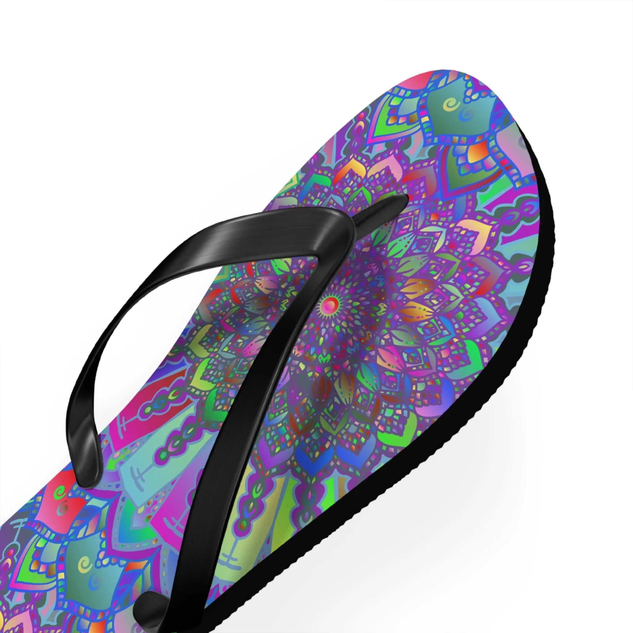Vibrant Mandala Sandals - Bohemian Chic Style