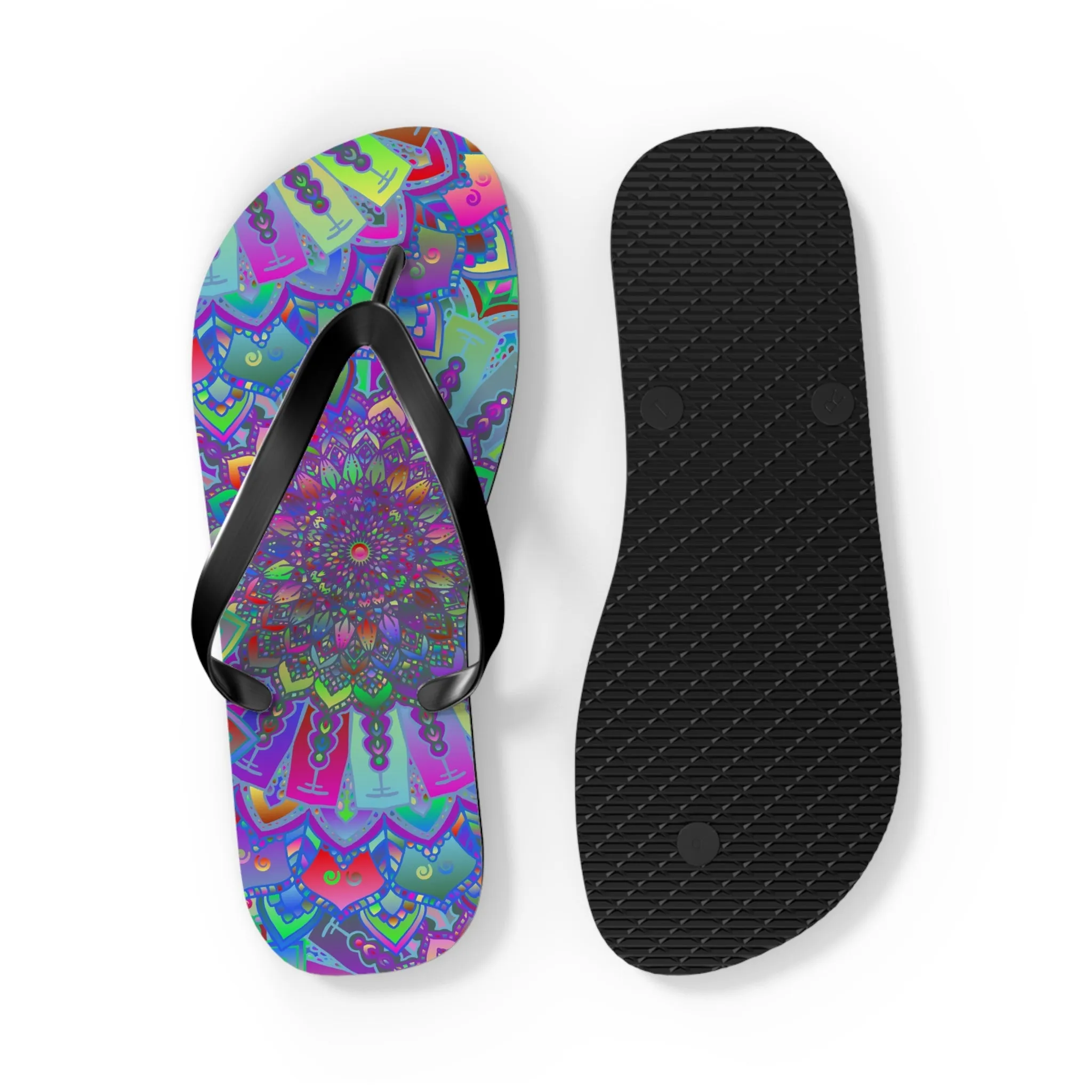 Vibrant Mandala Sandals - Bohemian Chic Style