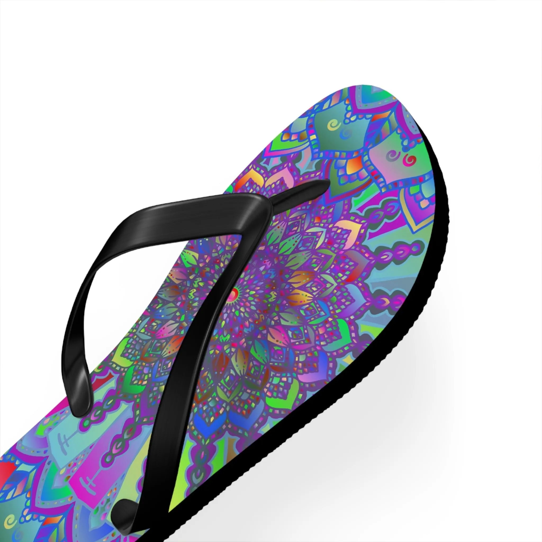 Vibrant Mandala Sandals - Bohemian Chic Style