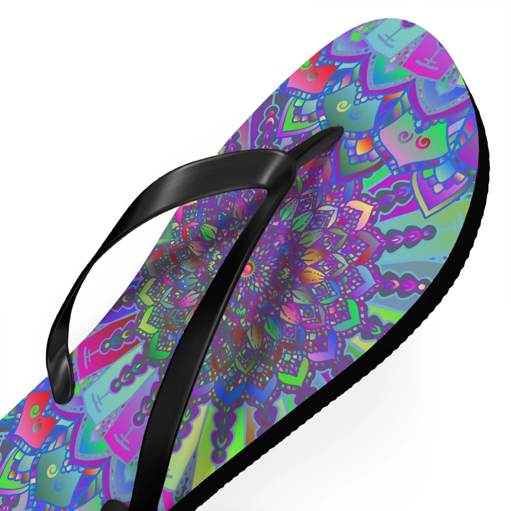 Vibrant Mandala Sandals - Bohemian Chic Style
