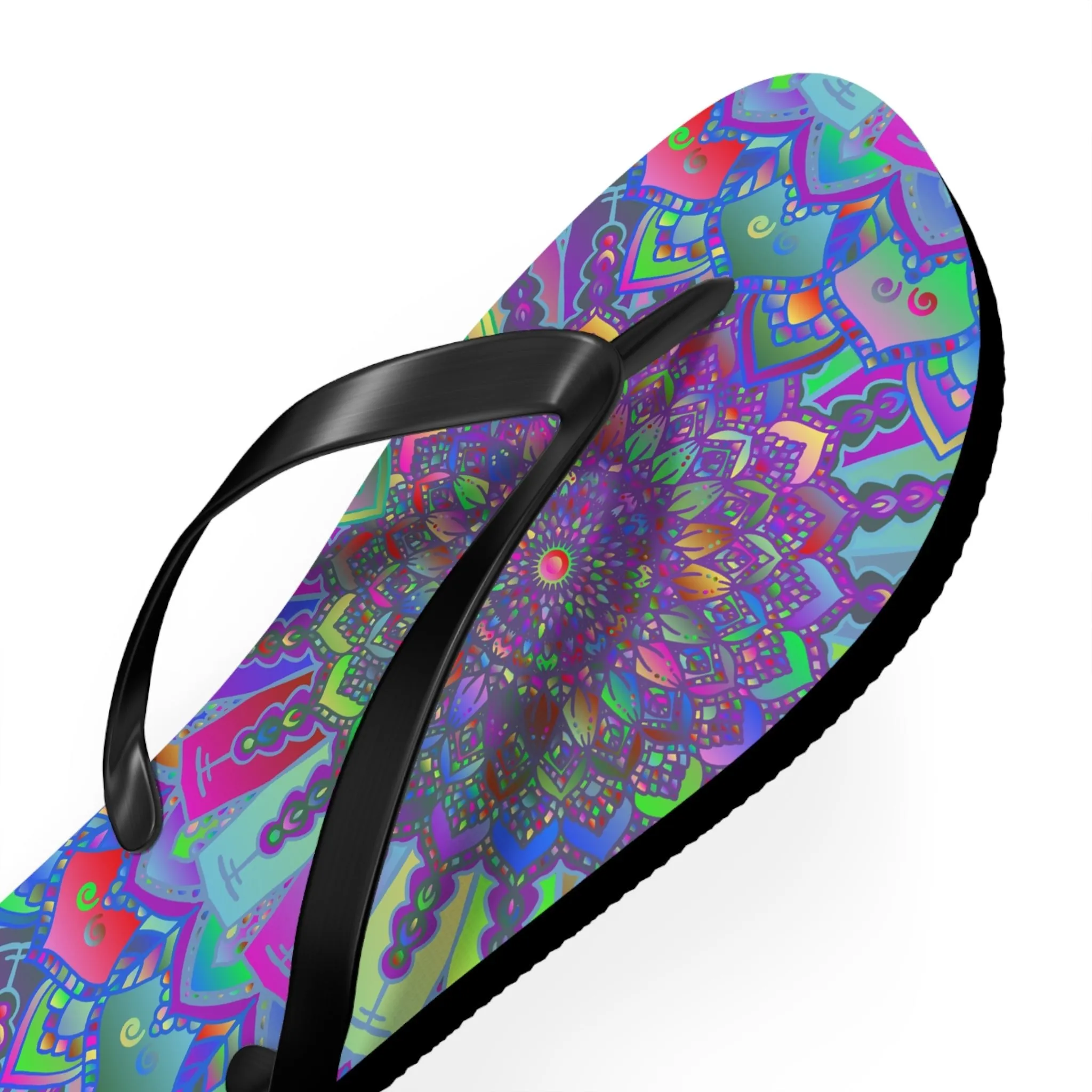 Vibrant Mandala Sandals - Bohemian Chic Style
