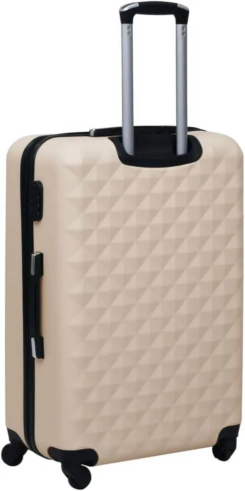 vidaXL Luxury Gold ABS Hardcase Trolley - Lightweight, Durable, and Secure for Travel and Business