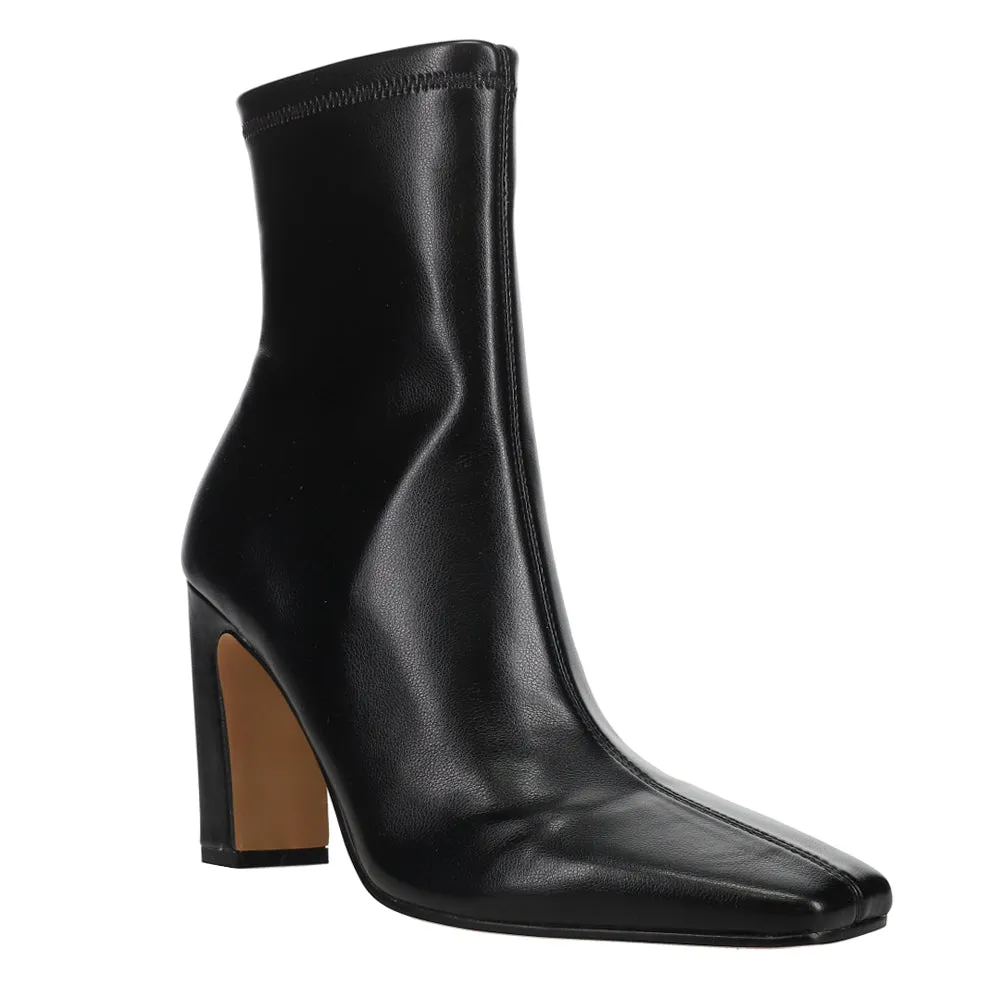 Vinka Square Toe Zippered Booties