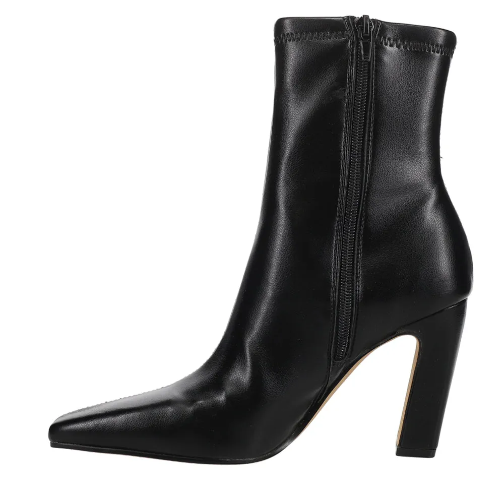 Vinka Square Toe Zippered Booties