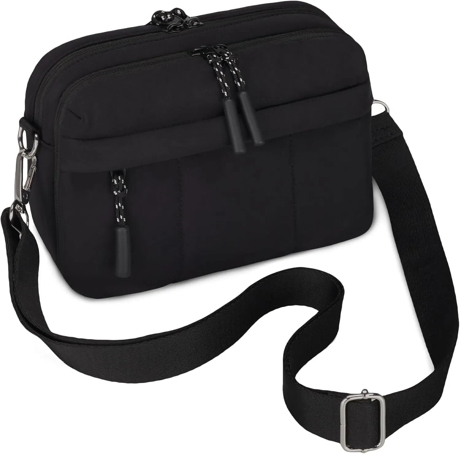 VONAL Small Crossbody Bags for Women Travel Purses Puffer Lightweight Nylon Quilted Puffy Bag Handbags with Multiple Pockets