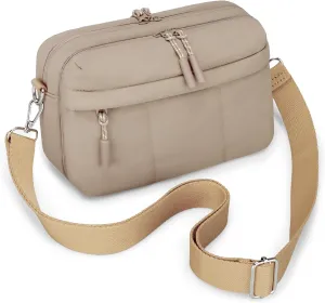 VONAL Small Crossbody Bags for Women Travel Purses Puffer Lightweight Nylon Quilted Puffy Bag Handbags with Multiple Pockets