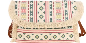 Women Bohemian Woven Fringed Shoulder Bags Casual Tassel Evening Handbag Clutch Crossbody Hobo Purse