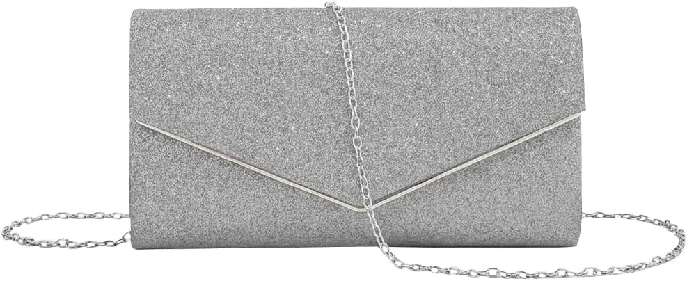 Women Evening Bag Formal Lady Purse Elegant Party Banquet Wedding Clutches Bags Handbag Female Shoulder Bag with Chain