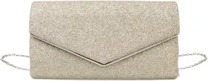 Women Evening Bag Formal Lady Purse Elegant Party Banquet Wedding Clutches Bags Handbag Female Shoulder Bag with Chain