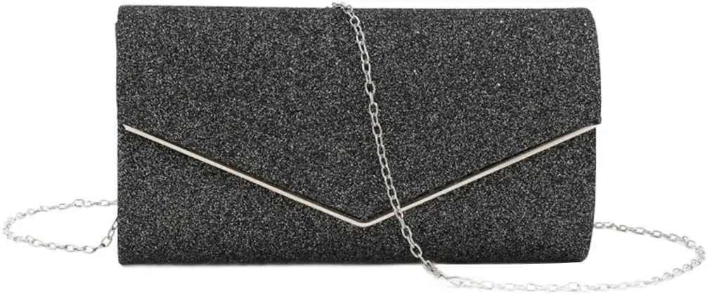 Women Evening Bag Formal Lady Purse Elegant Party Banquet Wedding Clutches Bags Handbag Female Shoulder Bag with Chain