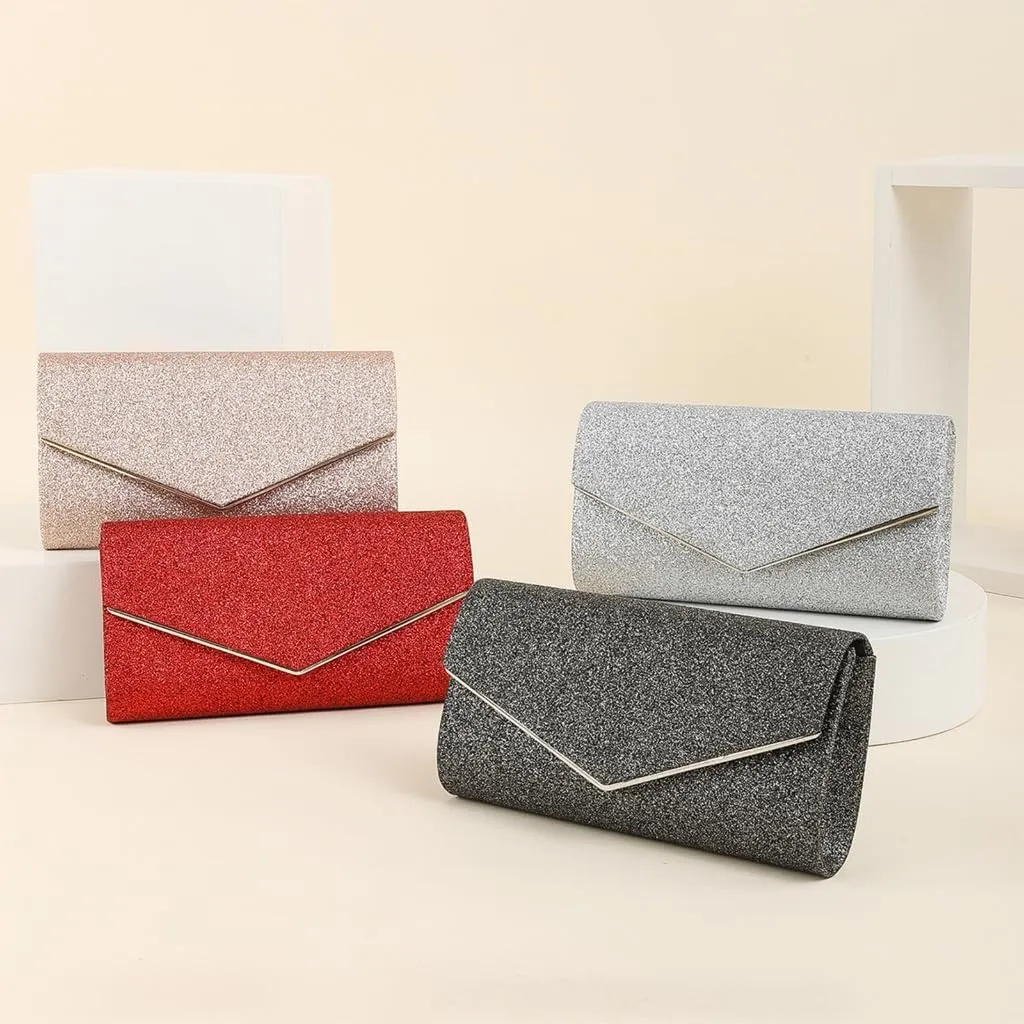 Women Evening Bag Formal Lady Purse Elegant Party Banquet Wedding Clutches Bags Handbag Female Shoulder Bag with Chain