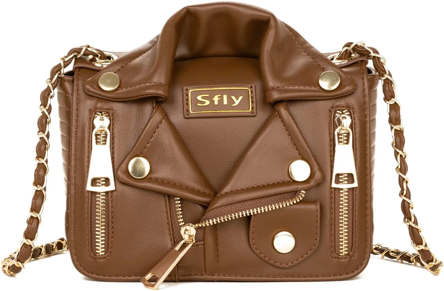 Women Satchel Chain Strap Shoulder Bag Leather Crossbody Handbags Ladies Evening Clutch Purse Unique Cute Jacket Bag