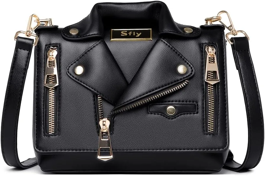 Women Satchel Chain Strap Shoulder Bag Leather Crossbody Handbags Ladies Evening Clutch Purse Unique Cute Jacket Bag