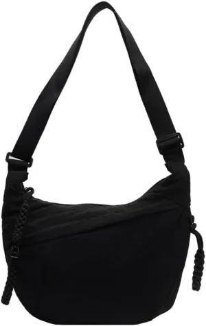 Women Stylish Dumpling Bag Multi-pockets Fashion Shoulder Bag Large Capacity Crescent Crossbody Bag Adjustable Strap