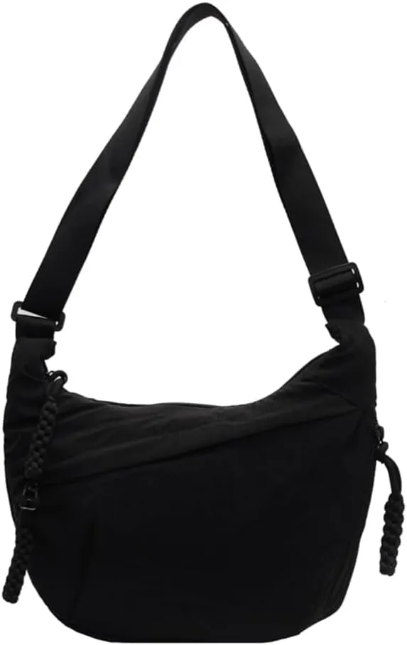 Women Stylish Dumpling Bag Multi-pockets Fashion Shoulder Bag Large Capacity Crescent Crossbody Bag Adjustable Strap