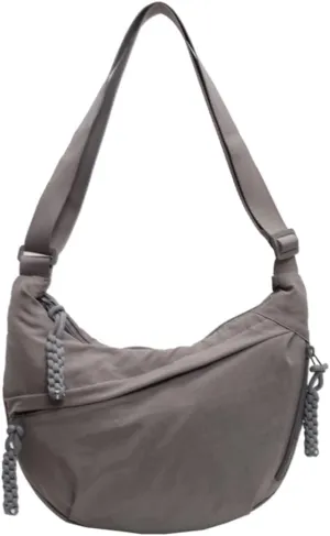 Women Stylish Dumpling Bag Multi-pockets Fashion Shoulder Bag Large Capacity Crescent Crossbody Bag Adjustable Strap