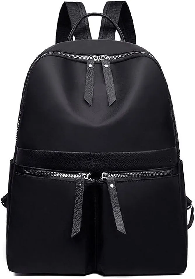 Women Waterproof Backpacks Female Casual Lady Large Capacity Business Bags Backpack (Black)