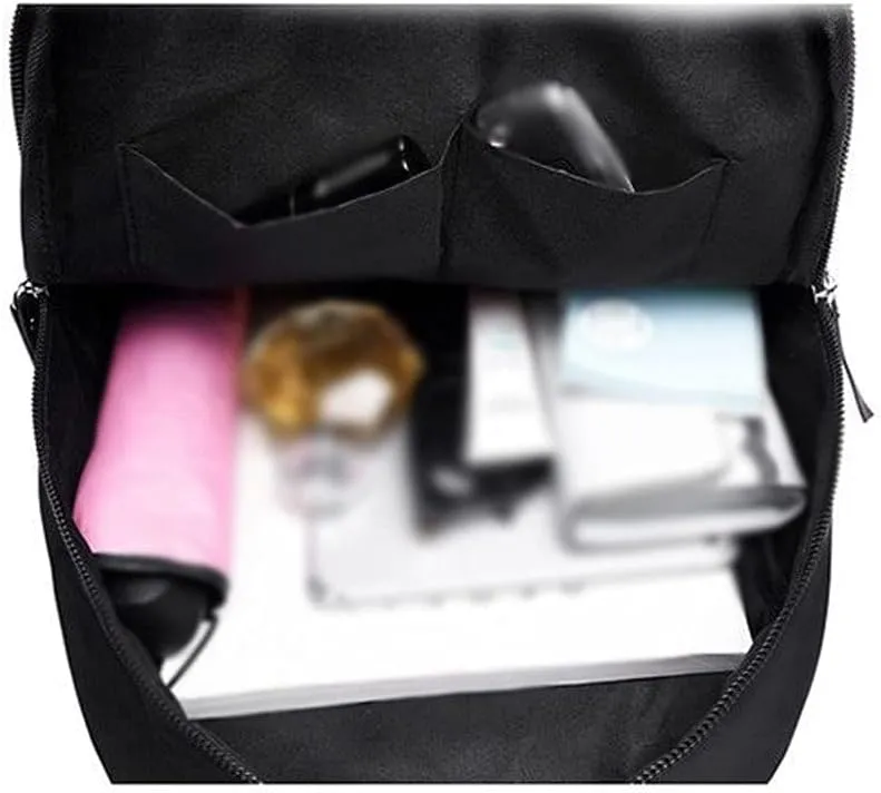 Women Waterproof Backpacks Female Casual Lady Large Capacity Business Bags Backpack (Black)