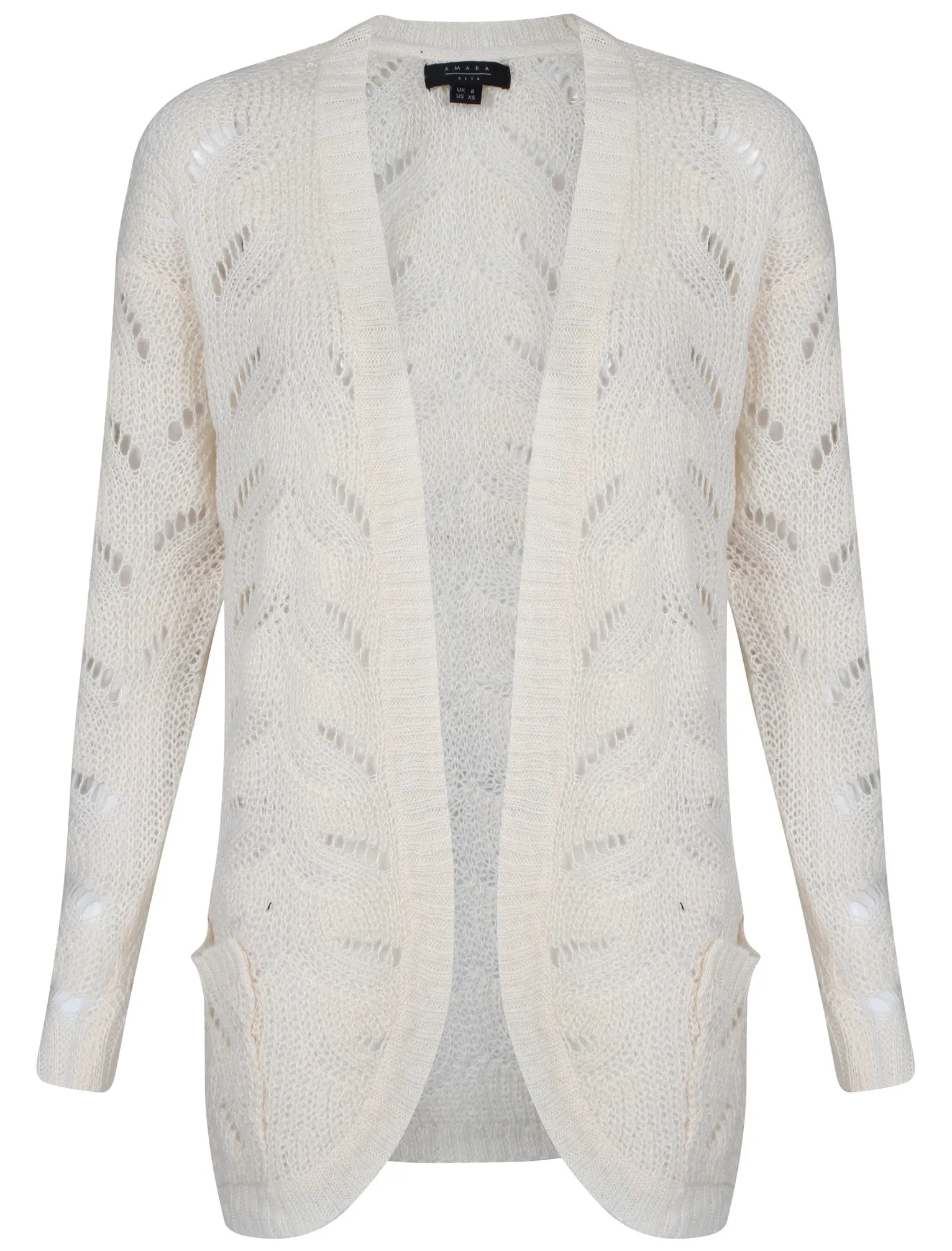 Womens Amara Reya Lilac Cardigan in cream