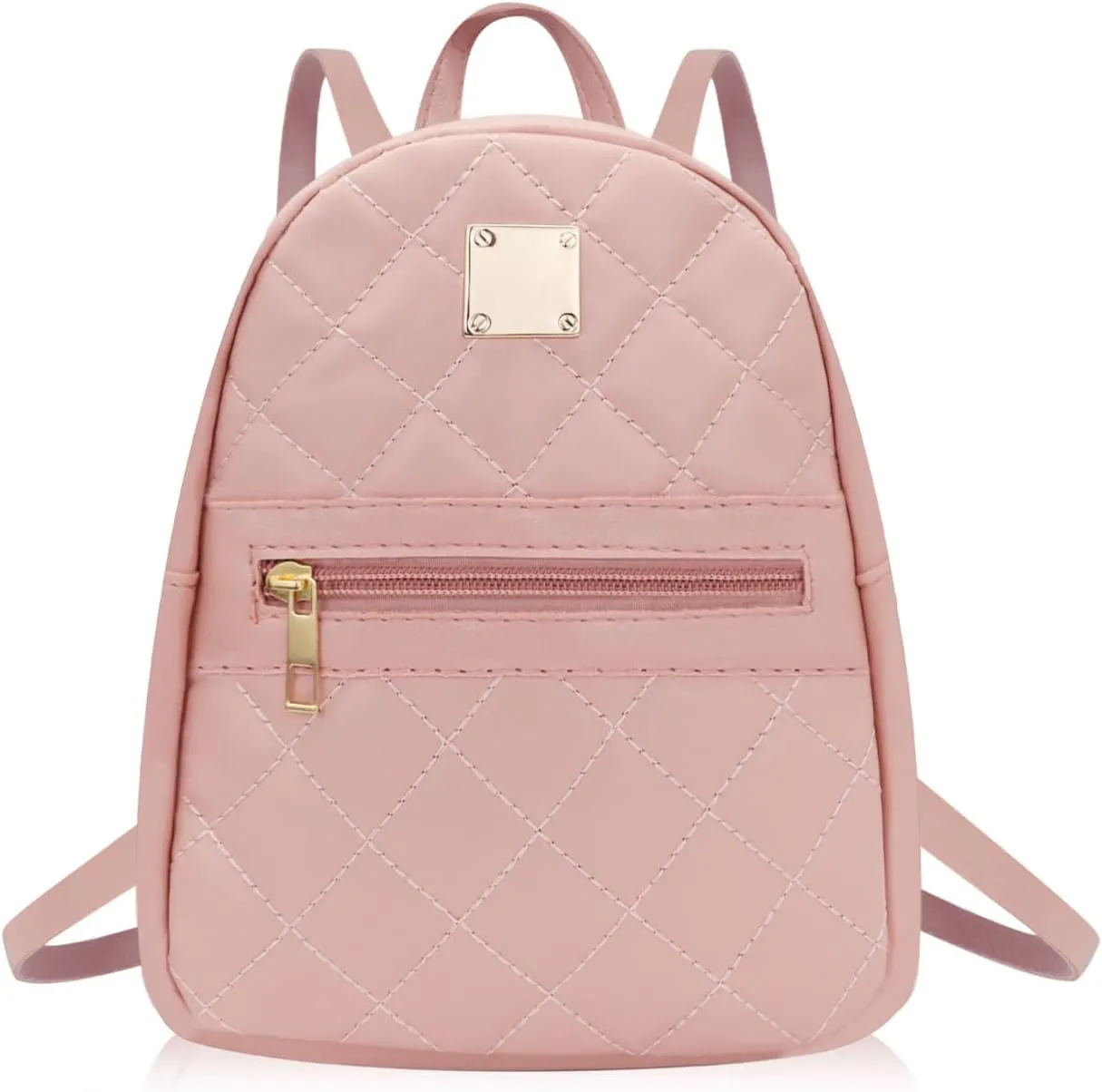 Womens Backpack Purse, PU Leather Small Backpack Purse for Women and Girls,Stylish Mini Backpack Cute Backpack (pink)