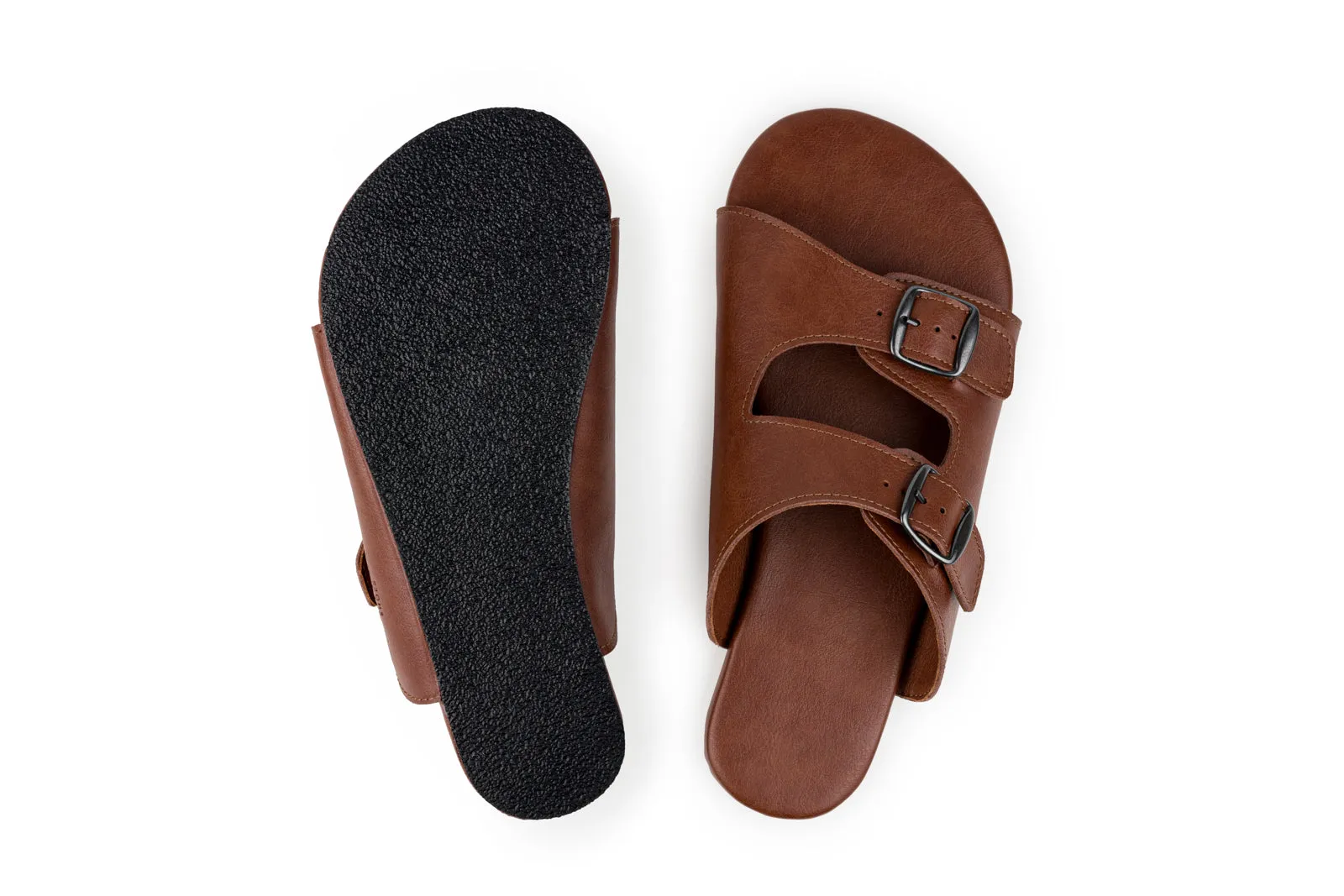 Women's Comfort slip-on sandals brown