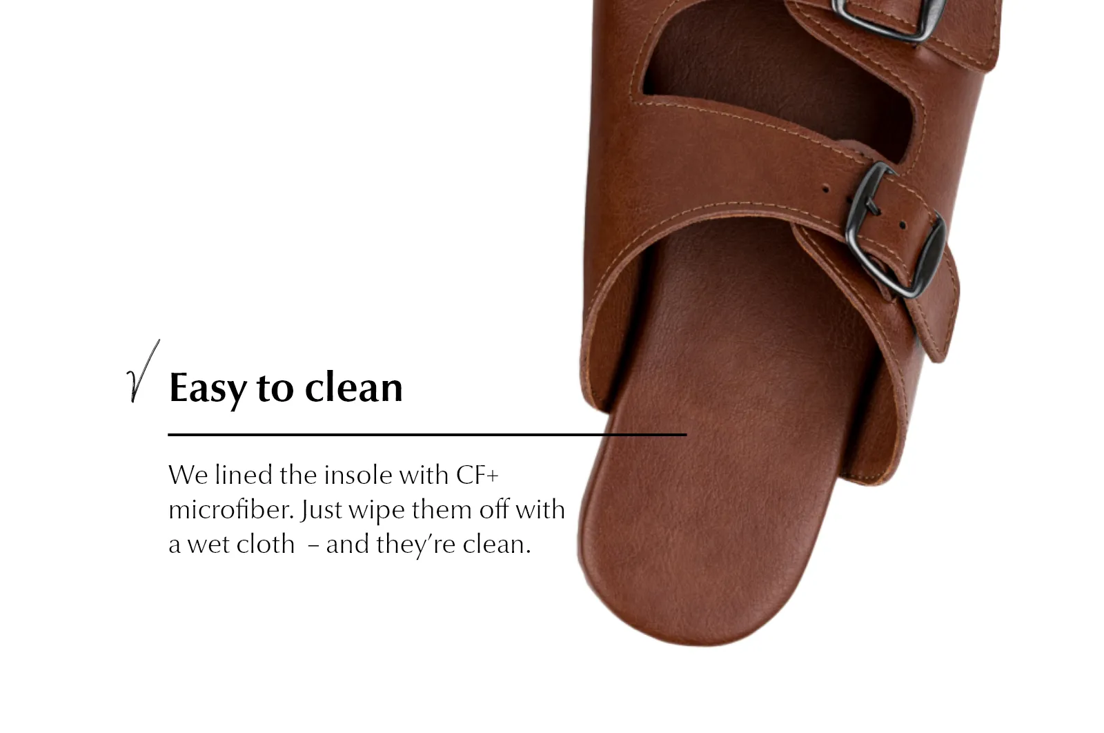 Women's Comfort slip-on sandals brown
