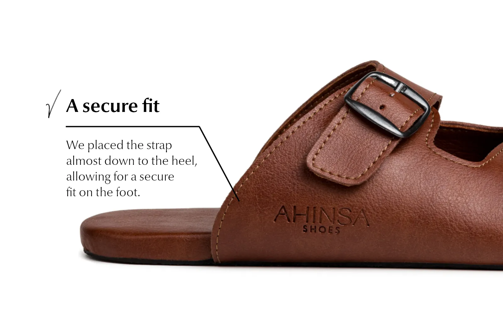 Women's Comfort slip-on sandals brown