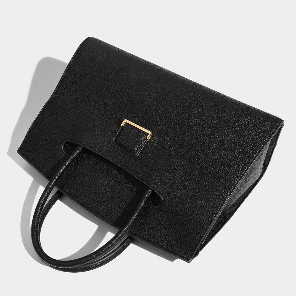 Womens Fashion Tote Bag Large Vegan Leather Handbag Vintage Shoulder Purse Ladies Working Satchels Briefcase